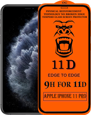 Xester Edge To Edge Tempered Glass for Apple Iphone 11 Pro(Pack of 1)