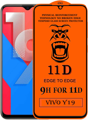 Xester Edge To Edge Tempered Glass for Vivo Y19(Pack of 1)