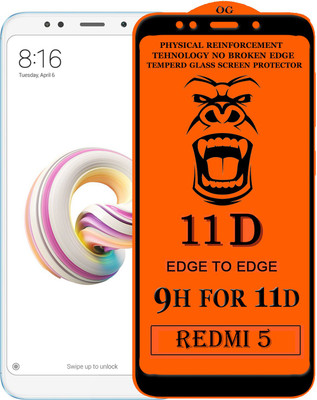 Xester Edge To Edge Tempered Glass for Mi Redmi 5(Pack of 1)