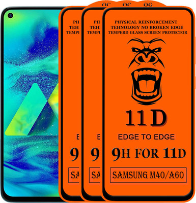 Xester Edge To Edge Tempered Glass for Samsung Galaxy A60(Pack of 3)