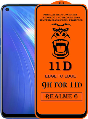 HQ Protection Edge To Edge Tempered Glass for Realme 6(Pack of 1)