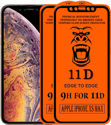 Xester Edge To Edge Tempered Glass for Apple iPhone XS Max(Pack of 2)