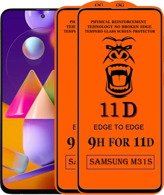 Xester Edge To Edge Tempered Glass for Samsung Galaxy M31S(Pack of 2)