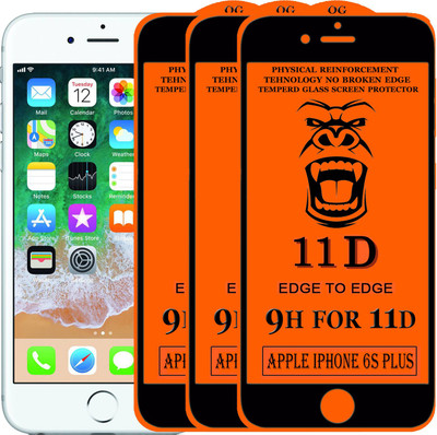 PFOAM Edge To Edge Tempered Glass for Apple iPhone 6s Plus(Pack of 3)
