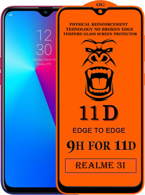 PFOAM Edge To Edge Tempered Glass for Realme 3i(Pack of 1)