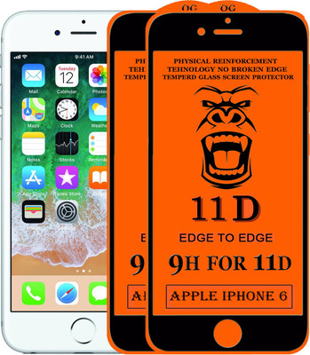 HQ Protection Edge To Edge Tempered Glass for Apple iPhone 6(Pack of 2)