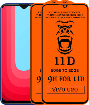 HQ Protection Edge To Edge Tempered Glass for Vivo U20(Pack of 2)