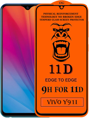 Xester Edge To Edge Tempered Glass for Vivo Y91i(Pack of 1)