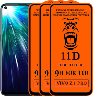 Xester Edge To Edge Tempered Glass for Vivo Z1 Pro(Pack of 3)
