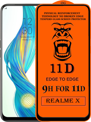 HQ Protection Edge To Edge Tempered Glass for Realme X(Pack of 1)