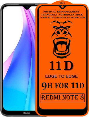 Gorilaorginal Edge To Edge Tempered Glass for : Redmi Note 8(Pack of 1)