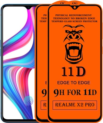 PFOAM Edge To Edge Tempered Glass for Realme X2 Pro(Pack of 2)