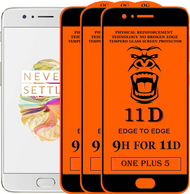 XRENGTH Edge To Edge Tempered Glass for OnePlus 5(Pack of 2)