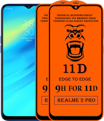 Xester Edge To Edge Tempered Glass for Realme 2 Pro(Pack of 2)