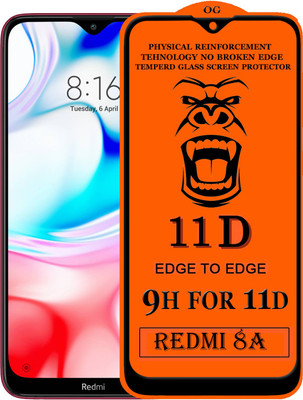 PFOAM Edge To Edge Tempered Glass for Redmi 8a(Pack of 1)