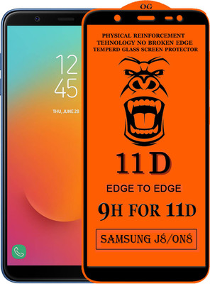 PFOAM Edge To Edge Tempered Glass for Samsung Galaxy J8(Pack of 1)