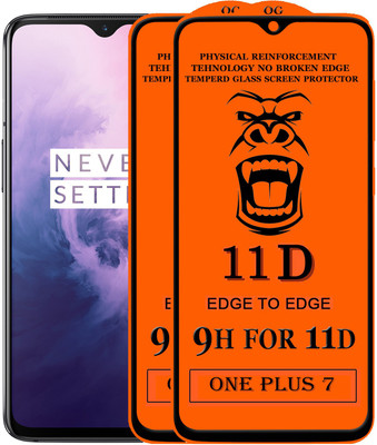 HQ Protection Edge To Edge Tempered Glass for ; One Plus 7(Pack of 2)