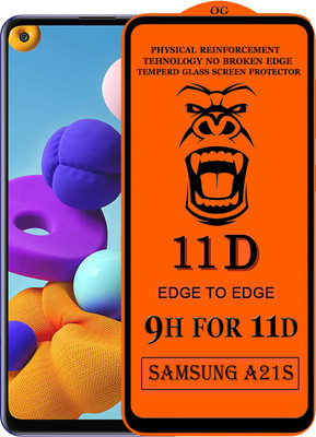 PFOAM Edge To Edge Tempered Glass for Samsung Galaxy A21S(Pack of 1)