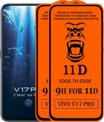 PFOAM Edge To Edge Tempered Glass for Vivo V17 Pro(Pack of 2)