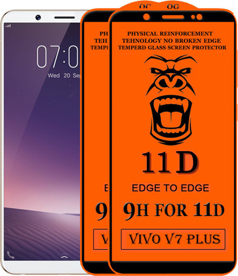 Xester Edge To Edge Tempered Glass for VIVO V7 Plus(Pack of 2)