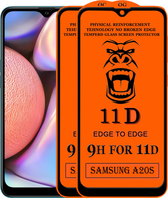 HQ Protection Edge To Edge Tempered Glass for Samsung Galaxy A20s(Pack of 2)