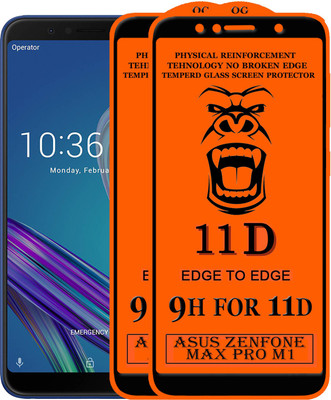 PFOAM Edge To Edge Tempered Glass for Asus Zenfone Pro M1(Pack of 2)