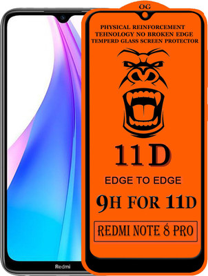 Xester Edge To Edge Tempered Glass for Redmi Note 8 Pro(Pack of 1)