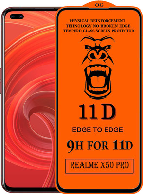 HQ Protection Edge To Edge Tempered Glass for Realme X50 Pro(Pack of 1)