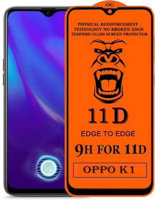 Gorilaorginal Edge To Edge Tempered Glass for ; Oppo K1(Pack of 1)
