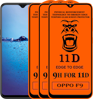 Xester Edge To Edge Tempered Glass for Oppo A5s(Pack of 3)
