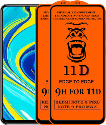 HQ Protection Edge To Edge Tempered Glass for Redmi Note 9 Pro Max(Pack of 2)