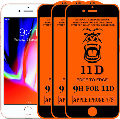 Xester Edge To Edge Tempered Glass for Apple iPhone 7(Pack of 3)