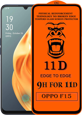 Xester Edge To Edge Tempered Glass for Oppo F15(Pack of 1)