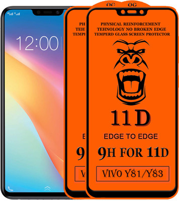Xester Edge To Edge Tempered Glass for Vivo Y83(Pack of 2)