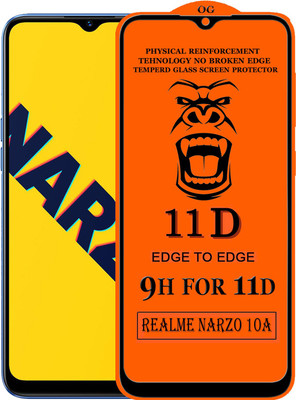 HQ Protection Edge To Edge Tempered Glass for Realme Narzo 10A(Pack of 1)