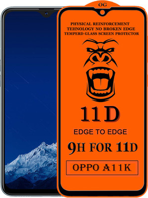 Xester Edge To Edge Tempered Glass for Oppo A11K(Pack of 1)