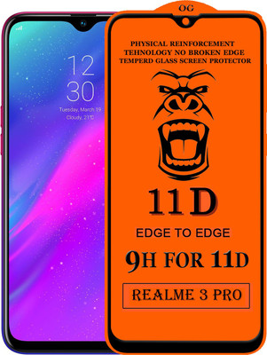 HQ Protection Edge To Edge Tempered Glass for Realme 3 Pro(Pack of 1)