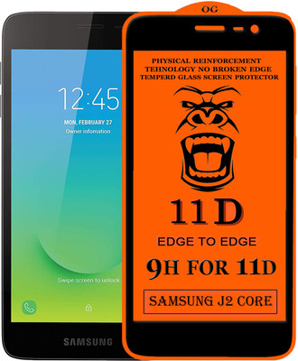GORILLA FIVE Edge To Edge Tempered Glass for ; Samsung Galaxy J2 Core(Pack of 1)