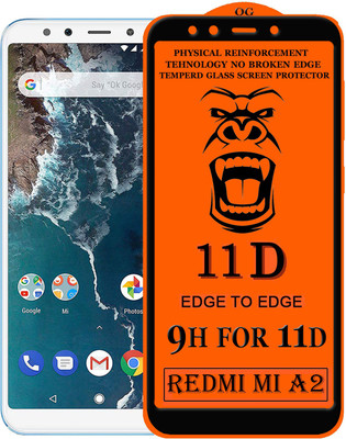 HQ Protection Edge To Edge Tempered Glass for Mi A2(Pack of 1)