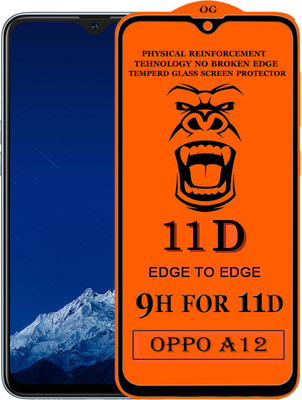 HQ Protection Edge To Edge Tempered Glass for Oppo A12(Pack of 1)