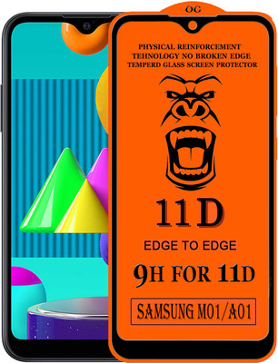 Xester Edge To Edge Tempered Glass for samsung galaxy m01(Pack of 1)