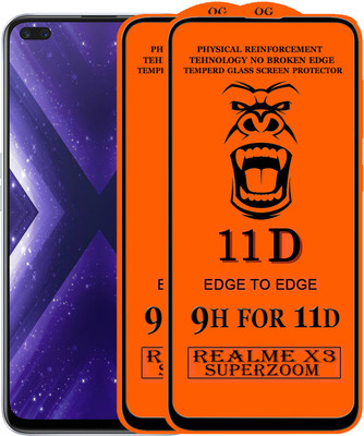 HQ Protection Edge To Edge Tempered Glass for Realme X3 SUPER ZOOM(Pack of 2)