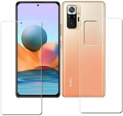 SOMTONE Front and Back Tempered Glass for Redmi Note 10 PRO(Pack of 1)