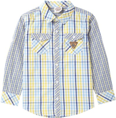 Cub McPaws Boys Checkered Casual Multicolor Shirt