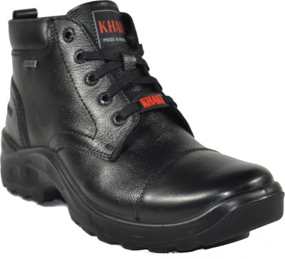 TSF Genuine Leather Black Boot For Men's Boots For Men(Black , 5)