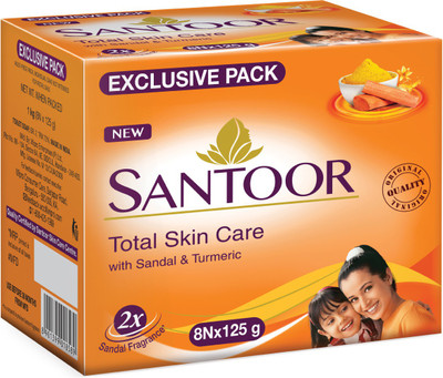 27% OFF on SANTOOR Sandal & Turmeric Soap(8 x 125 g) 27% OFF on SANTOOR Sandal & Turmeric Soap(8 x 125 g)