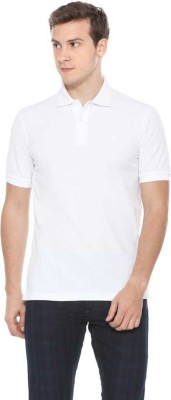 One Stop Shop Solid Men Polo Neck White T-Shirt