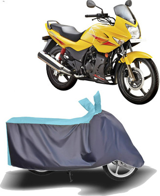 MOTOGENIX Two Wheeler Cover for Hero(Karizma, Blue, Grey)