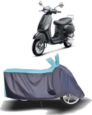 MOTOGENIX Two Wheeler Cover for Vespa(Vespa VXL 150, Blue, Grey)