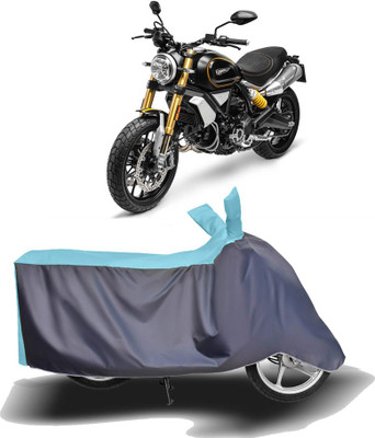 MOTOGENIX Two Wheeler Cover for Ducati(Scrambler 1100, Blue, Grey)